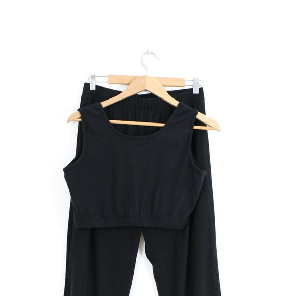 Shein Black Track-pant Jogger Sweatsuit - Picture 3 of 10